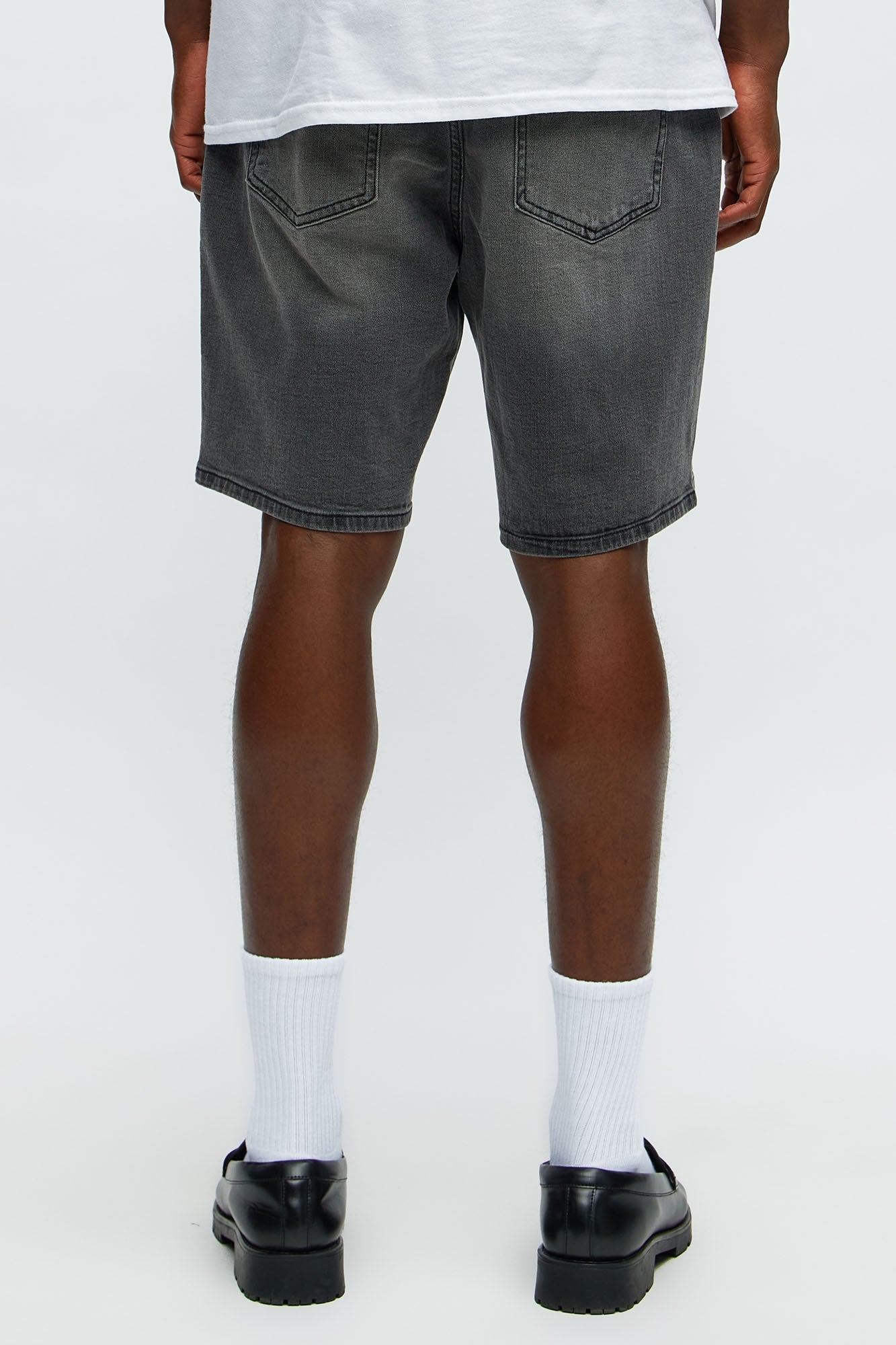 Cornell Slim Denim Shorts - Black Wash