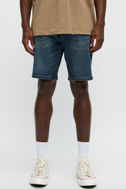 Cornell Slim Denim Shorts - Vintage Blue Wash