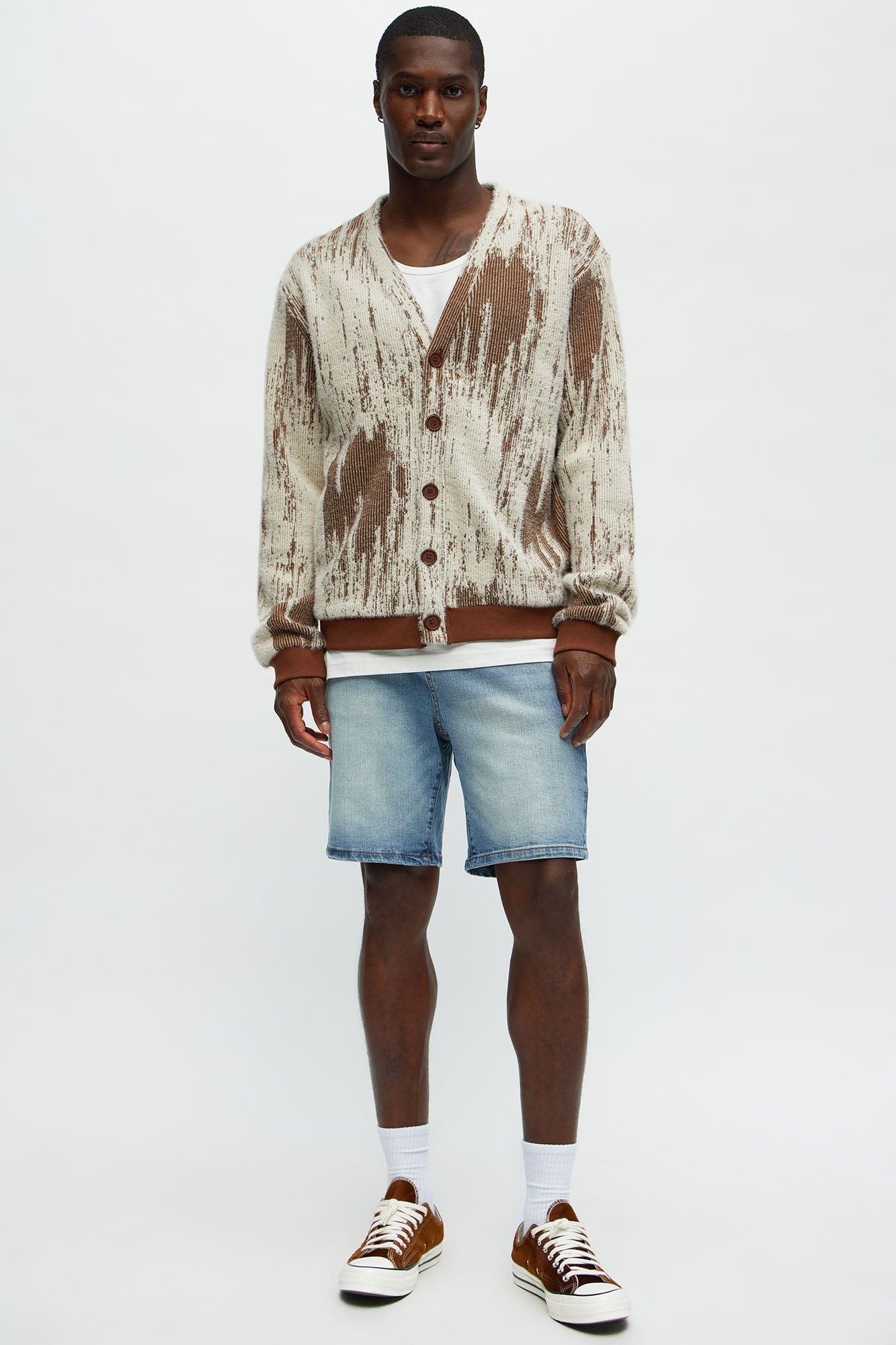 Cornell Slim Denim Shorts - Light Wash