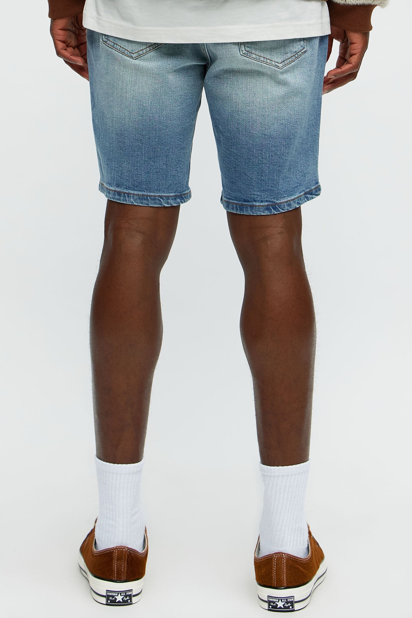 Cornell Slim Denim Shorts - Light Wash