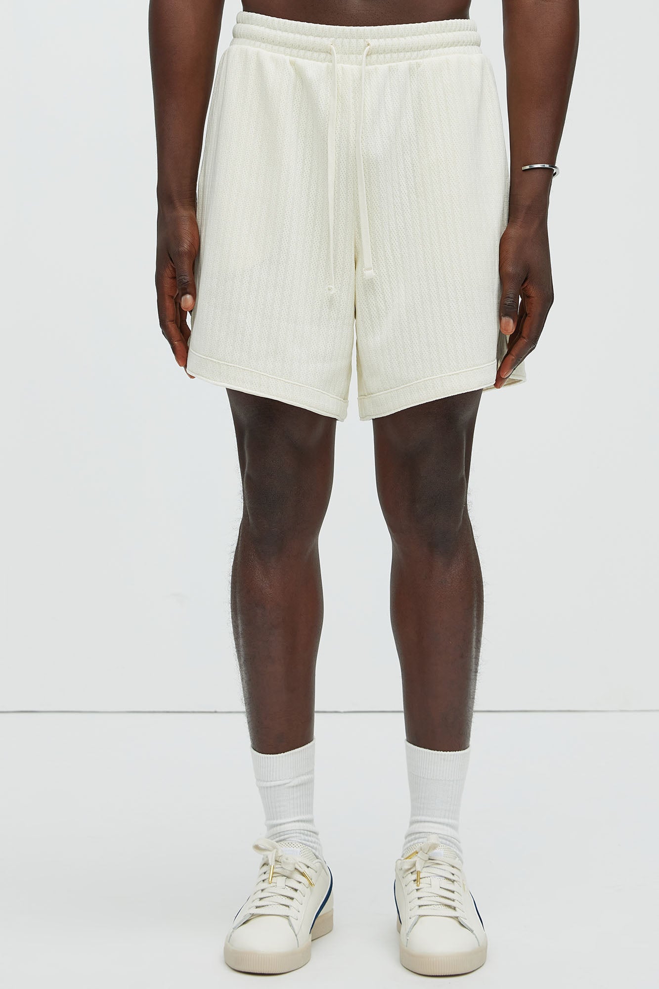 Easton Textured Shorts - Off White