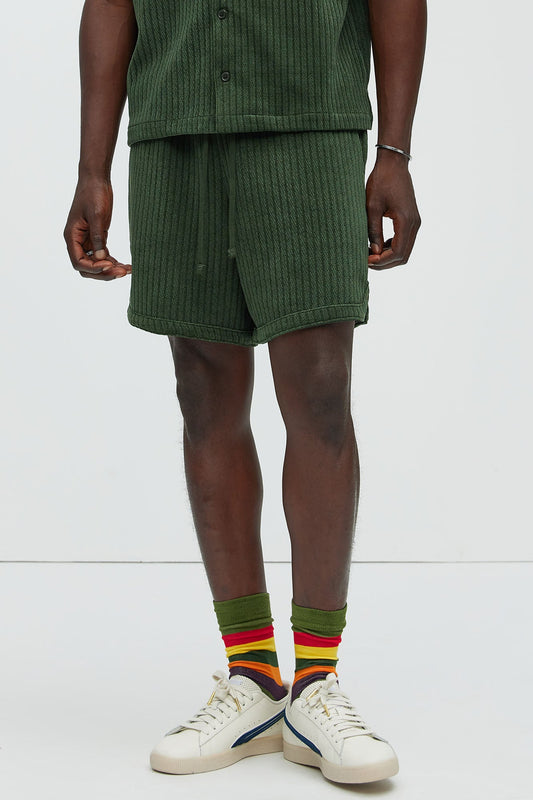 Easton Textured Shorts - Green