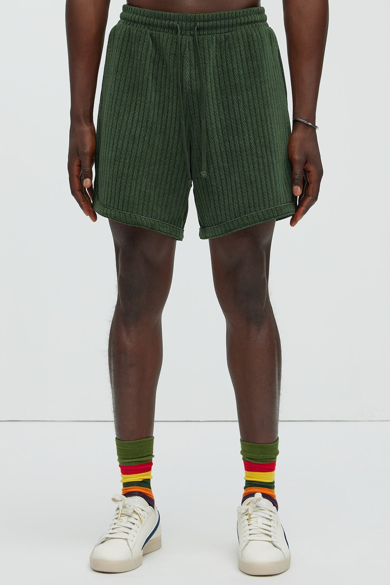 Easton Textured Shorts - Green