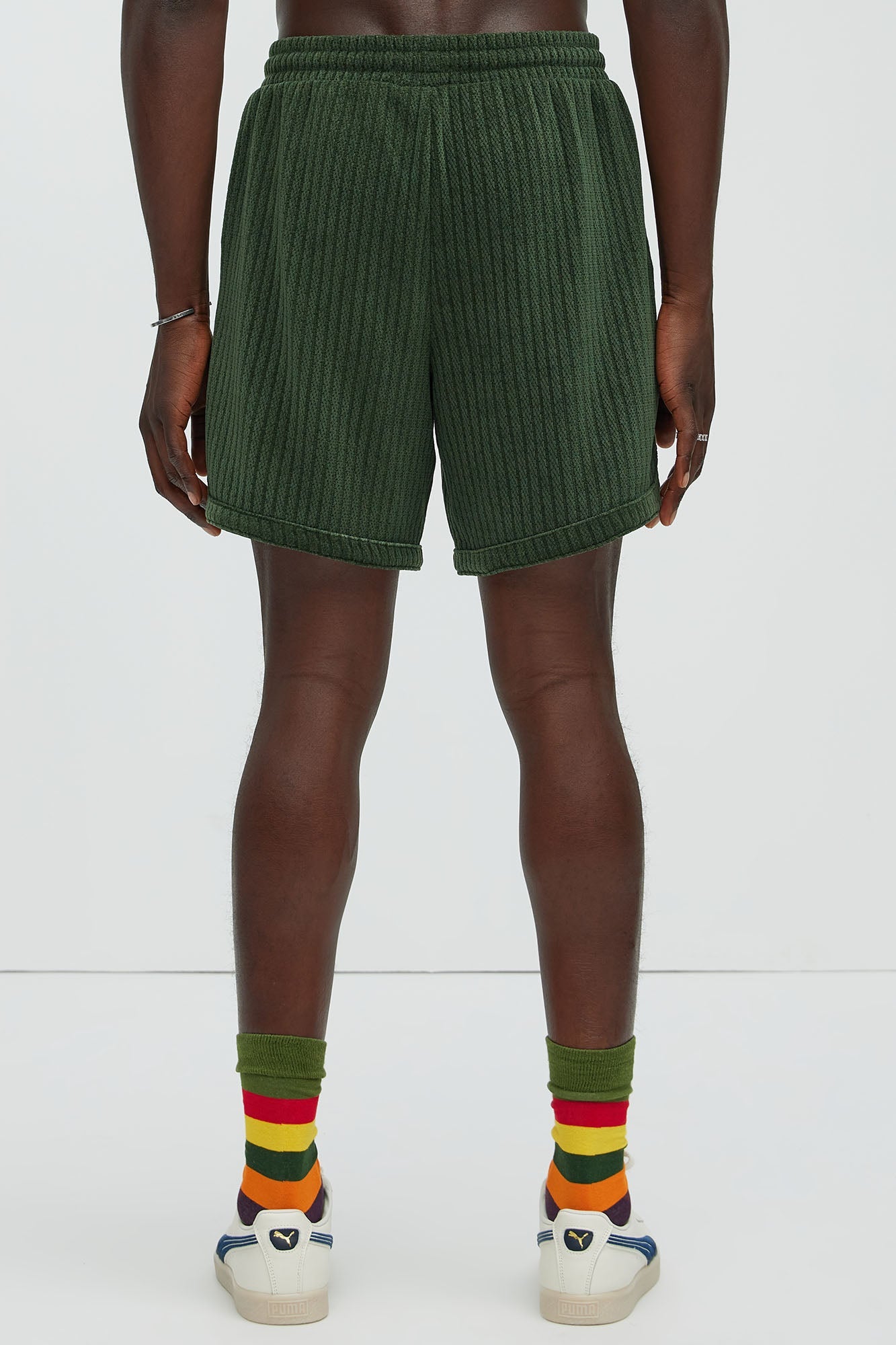 Easton Textured Shorts - Green