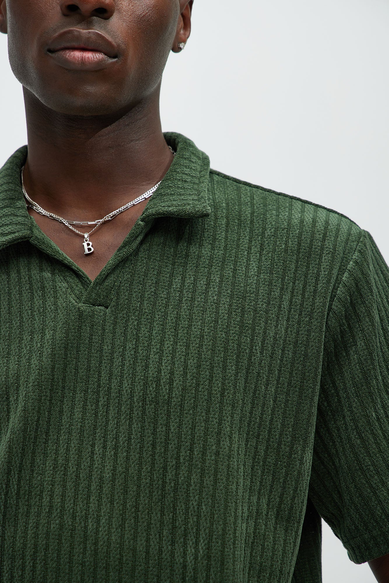 Easton Textured Polo Shirt - Green