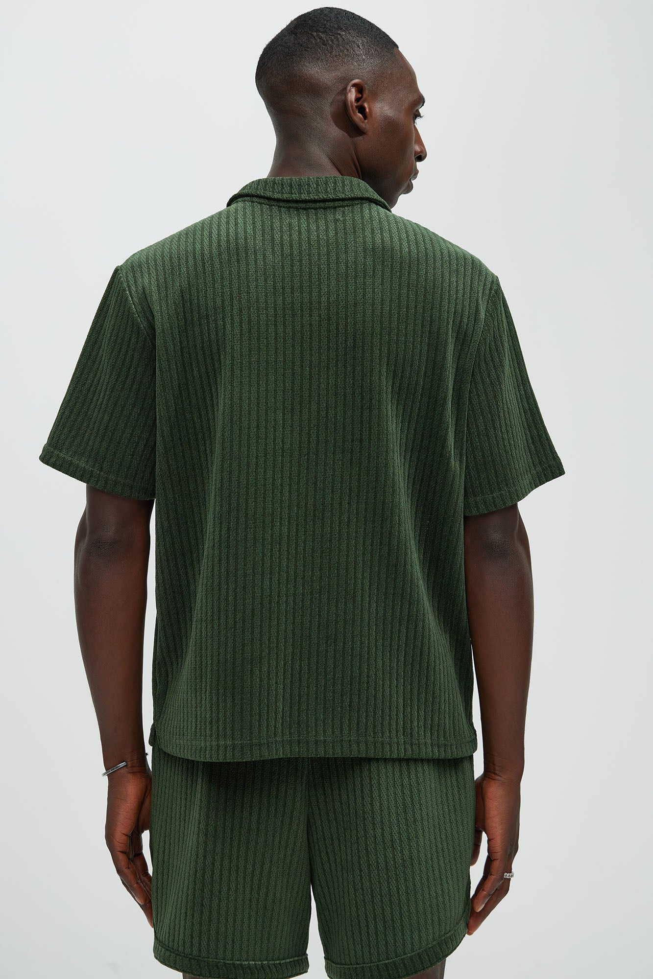 Easton Textured Polo Shirt - Green