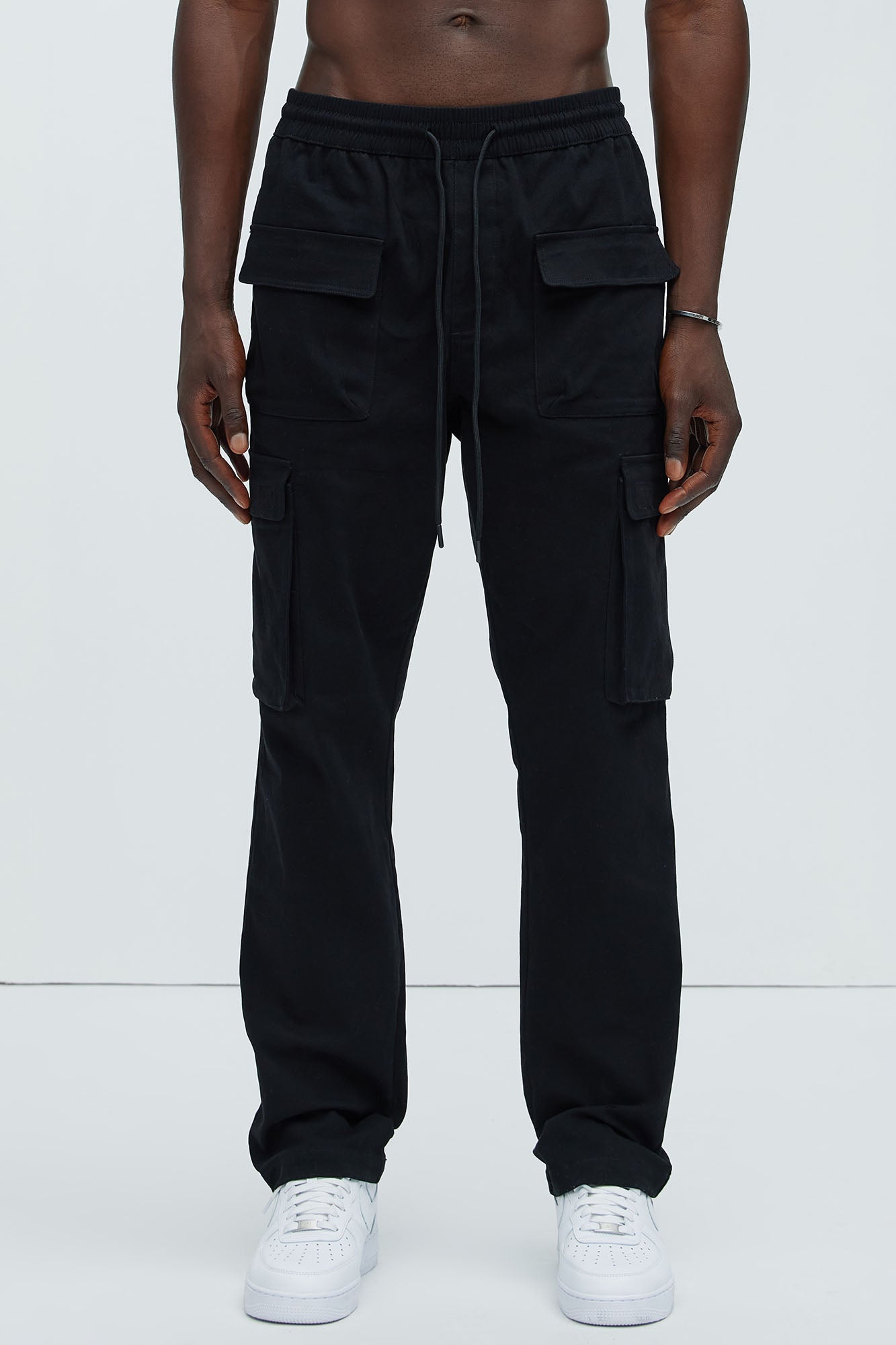 Cadet Utility Slim Cargo Pants - Black