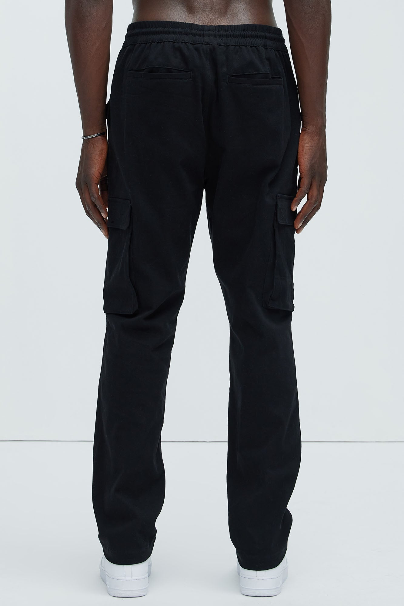 Cadet Utility Slim Cargo Pants - Black