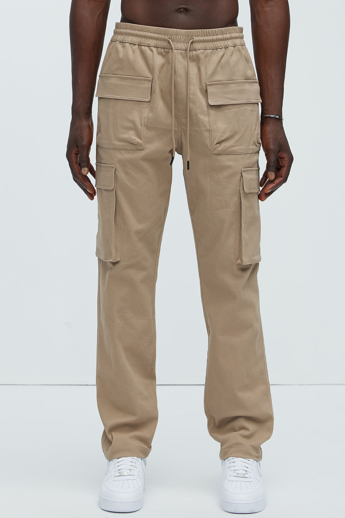 Cadet Utility Slim Cargo Pants - Khaki