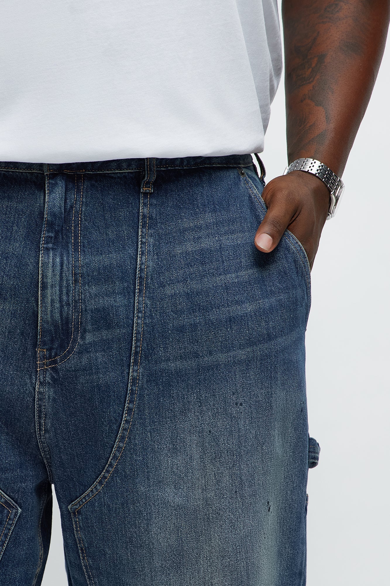 Righteous Carpenter Baggy Jeans - Dark Wash
