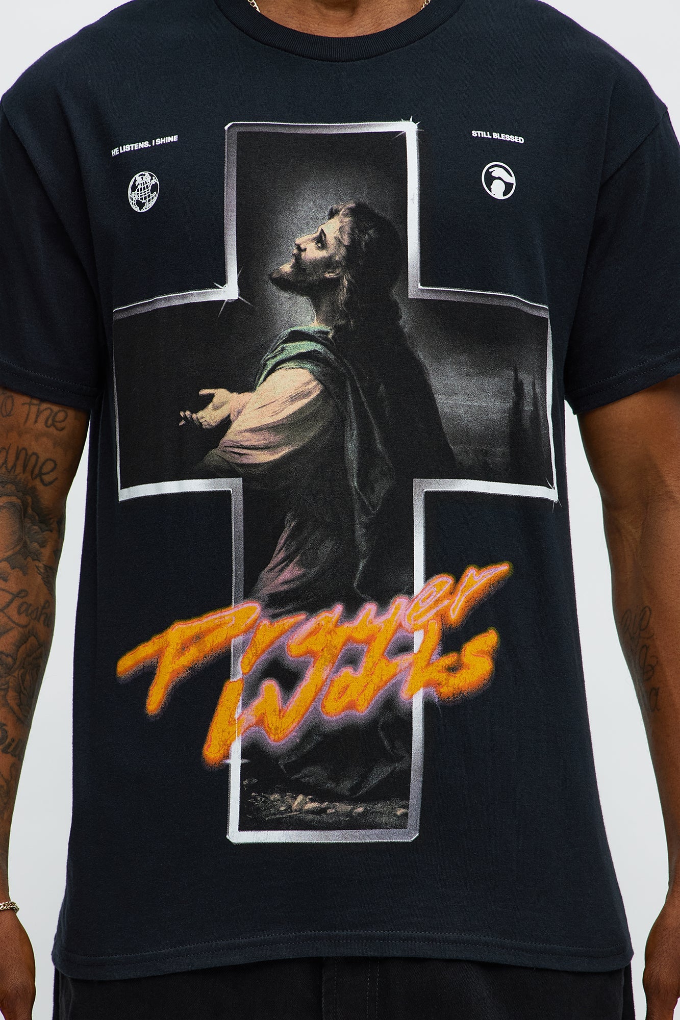 Prayers Works Short Sleeve Tee - Black