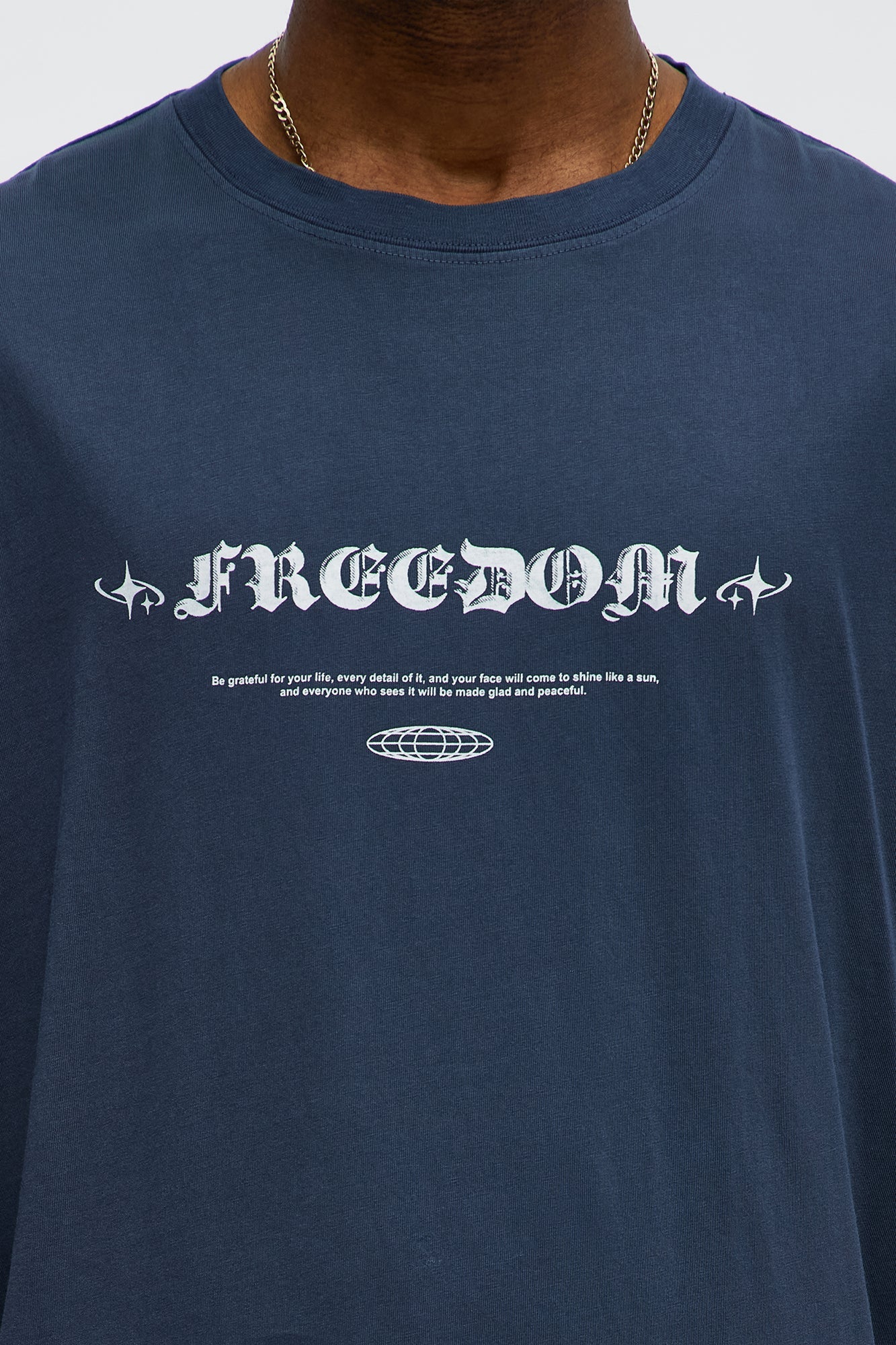 Future Freedom Oversized Short Sleeve Tee - Navy