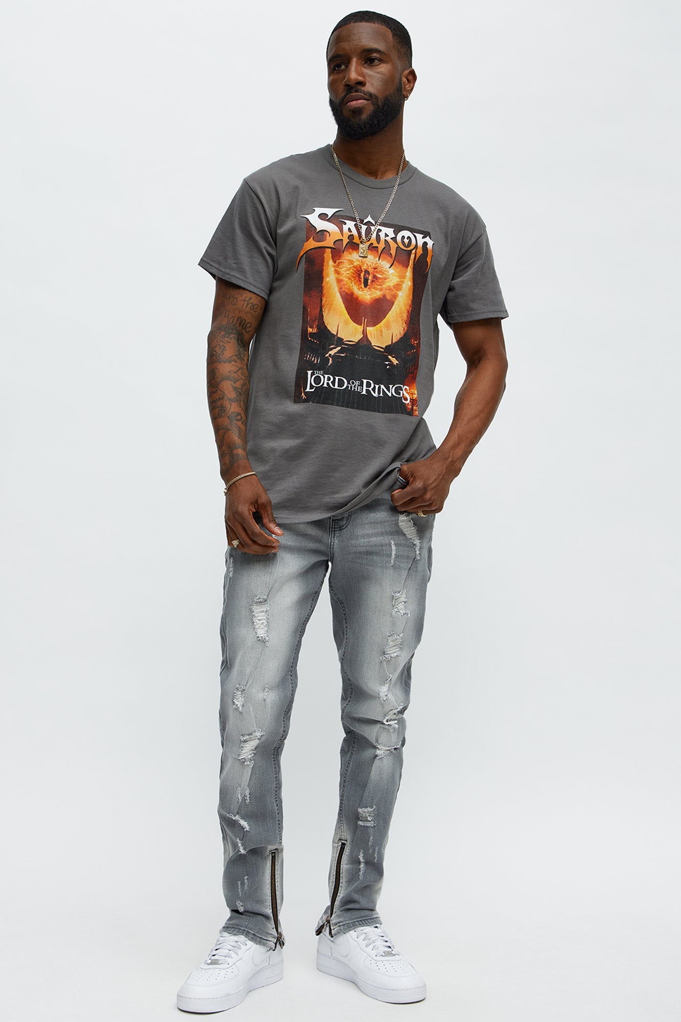 Stay Positive Skinny Jean - Grey