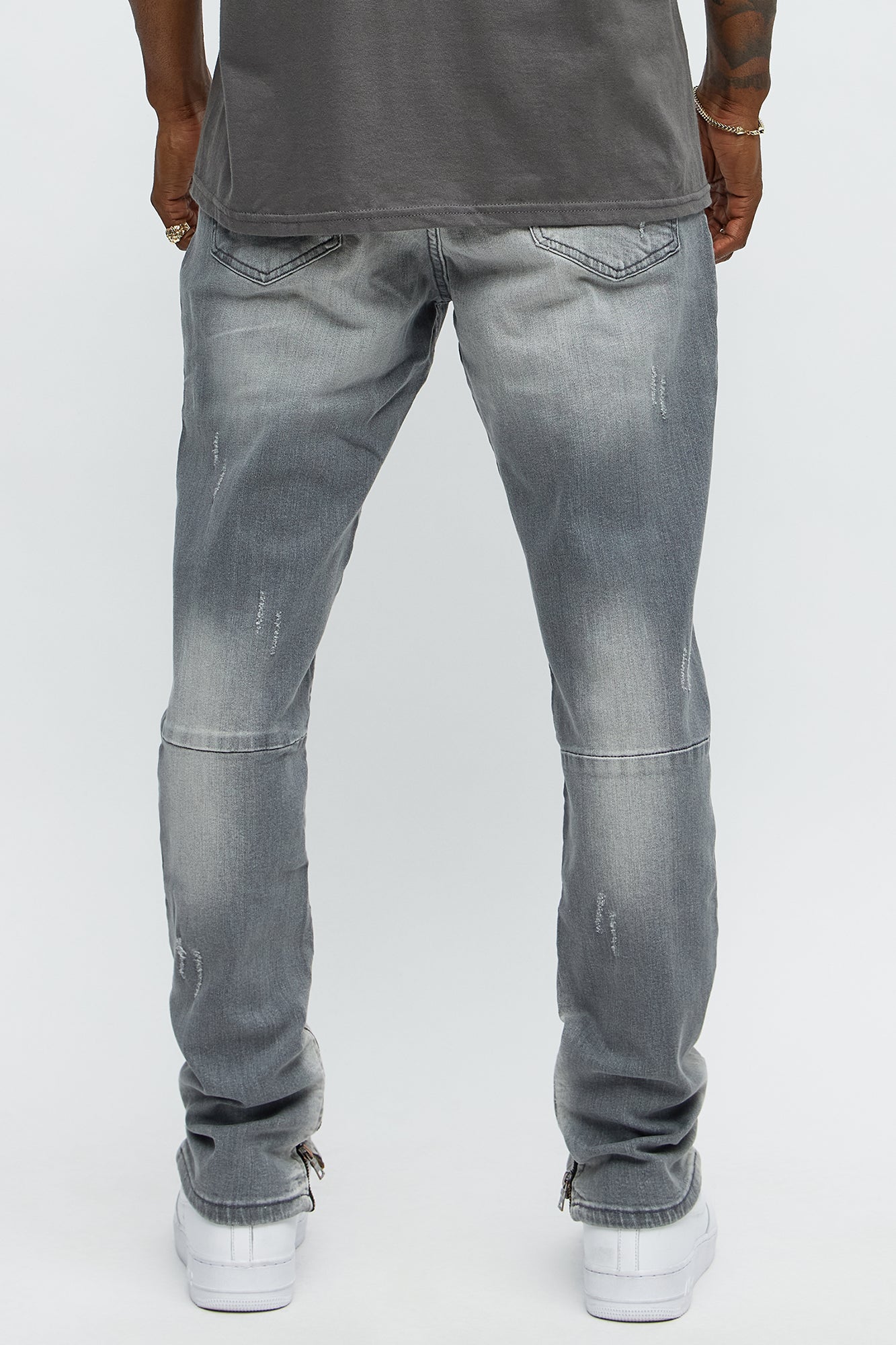 Stay Positive Skinny Jean - Grey