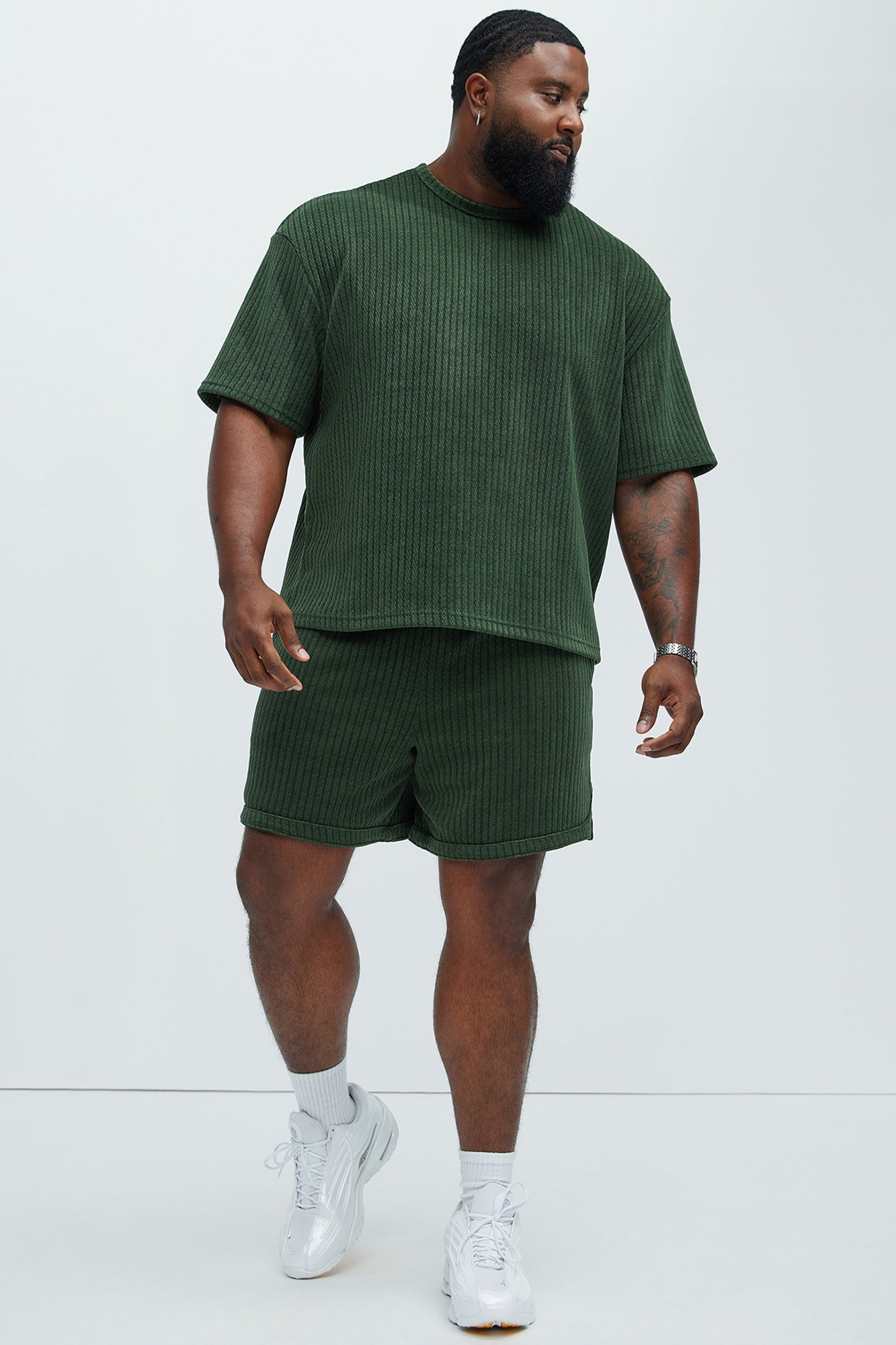 Easton Textured Shorts - Green