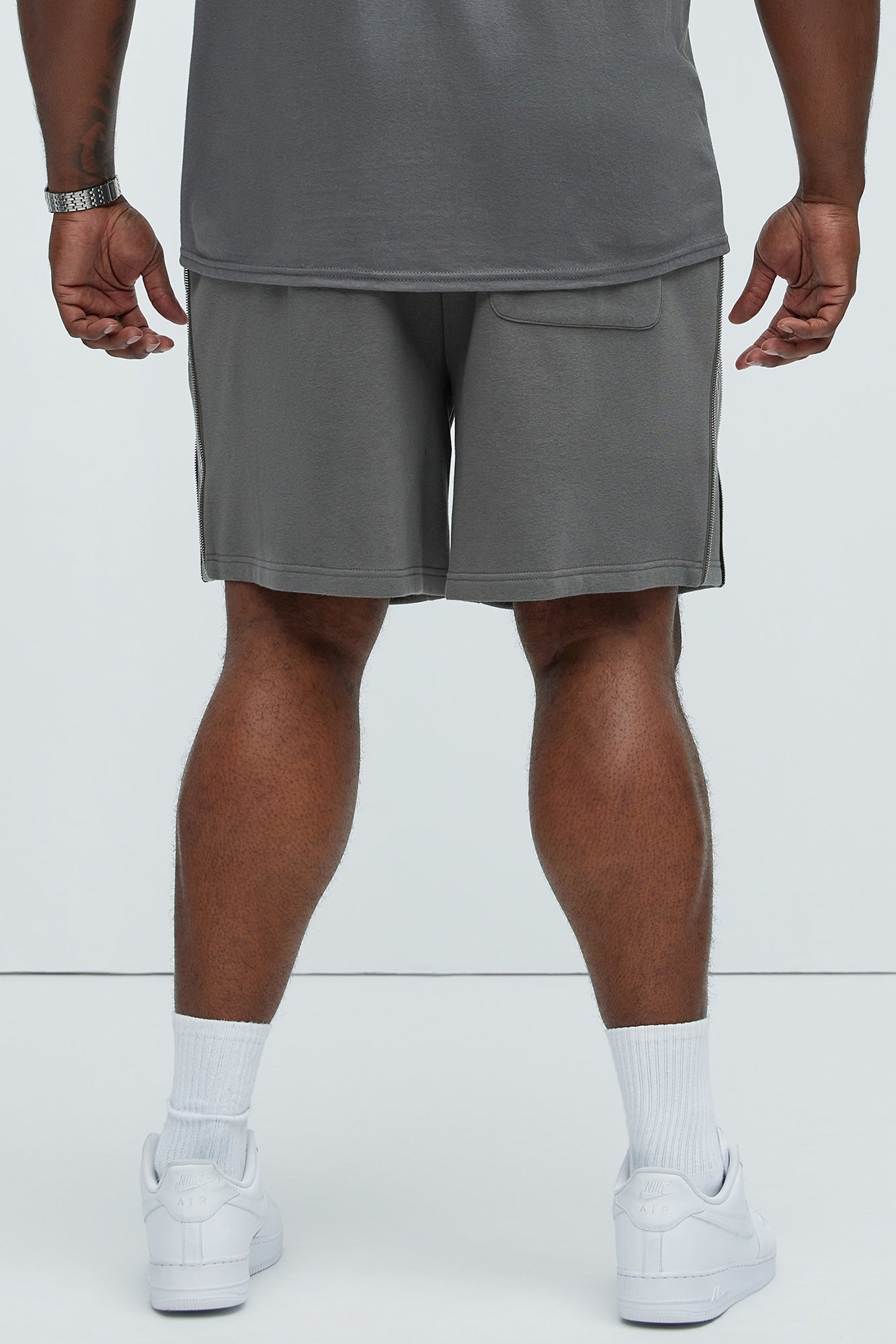 Tyson Cross Relaxed Shorts - Charcoal