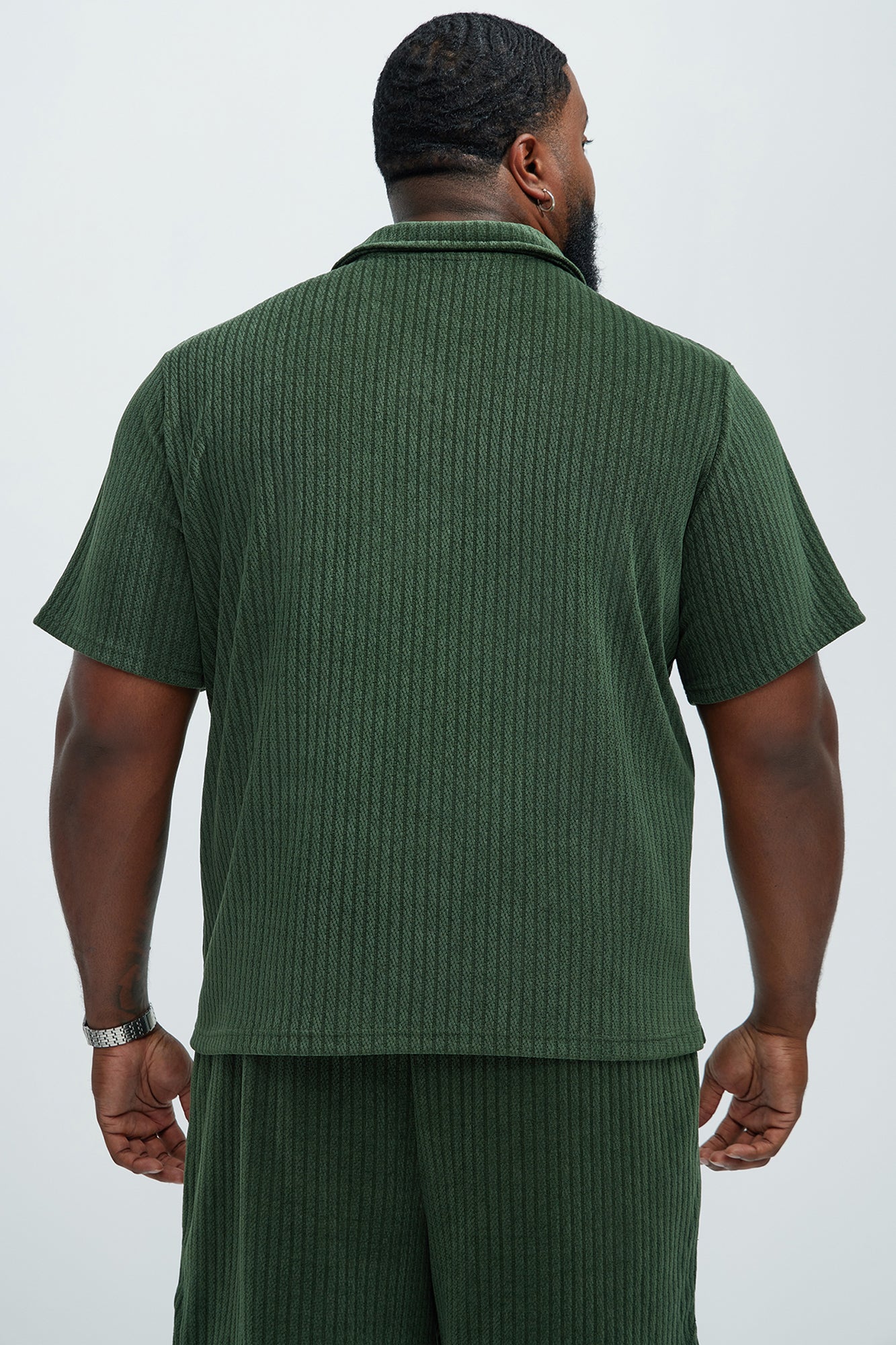 Easton Textured Polo Shirt - Green