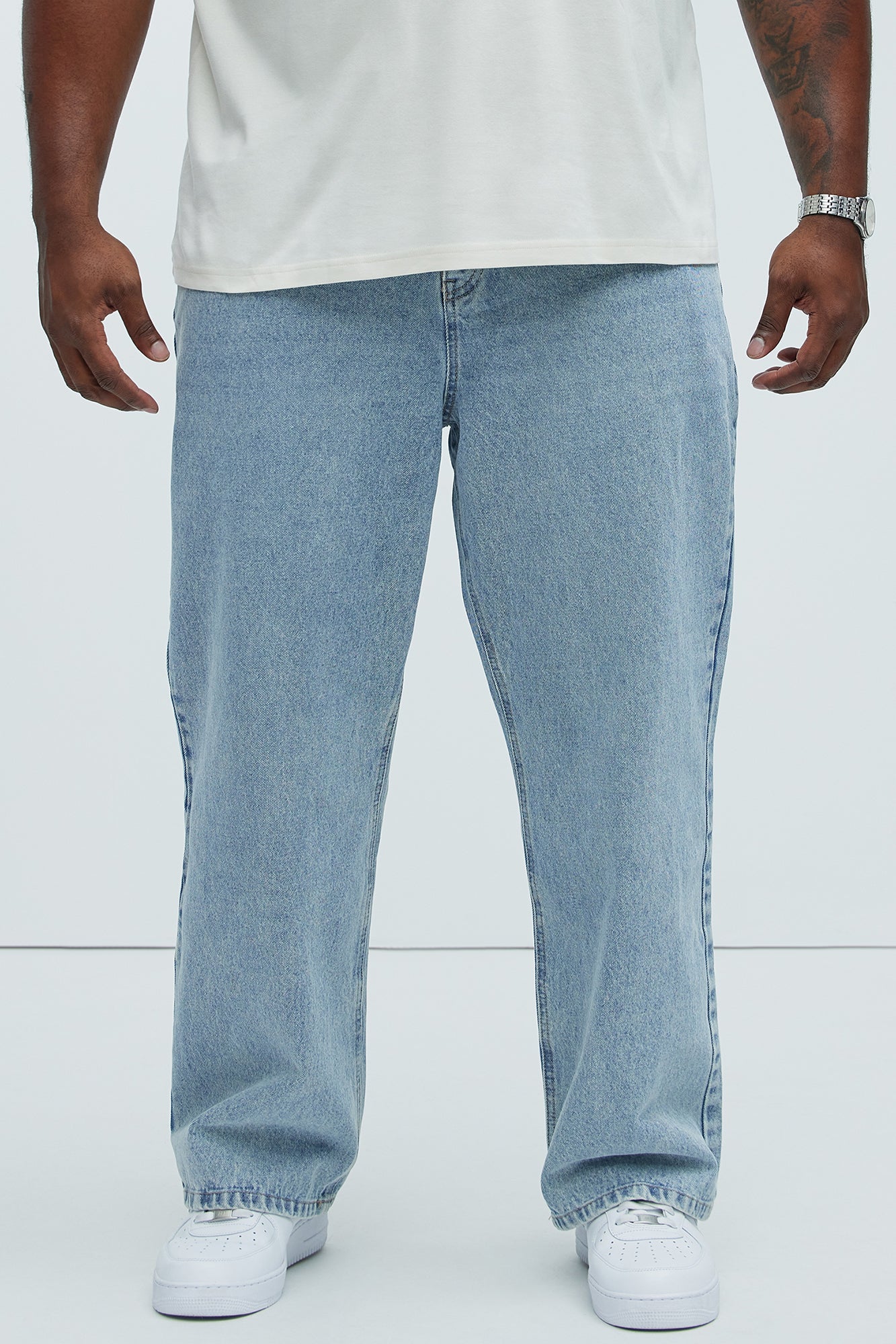 Dean Straight Jeans - Light Blue Wash