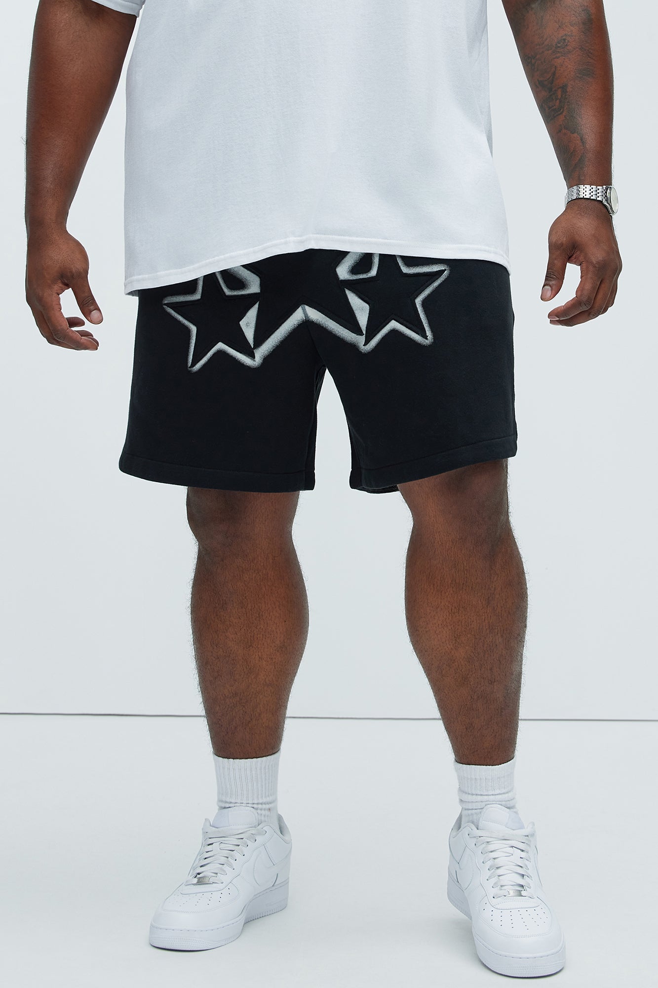 Tyson Star Warm Up Shorts - Black
