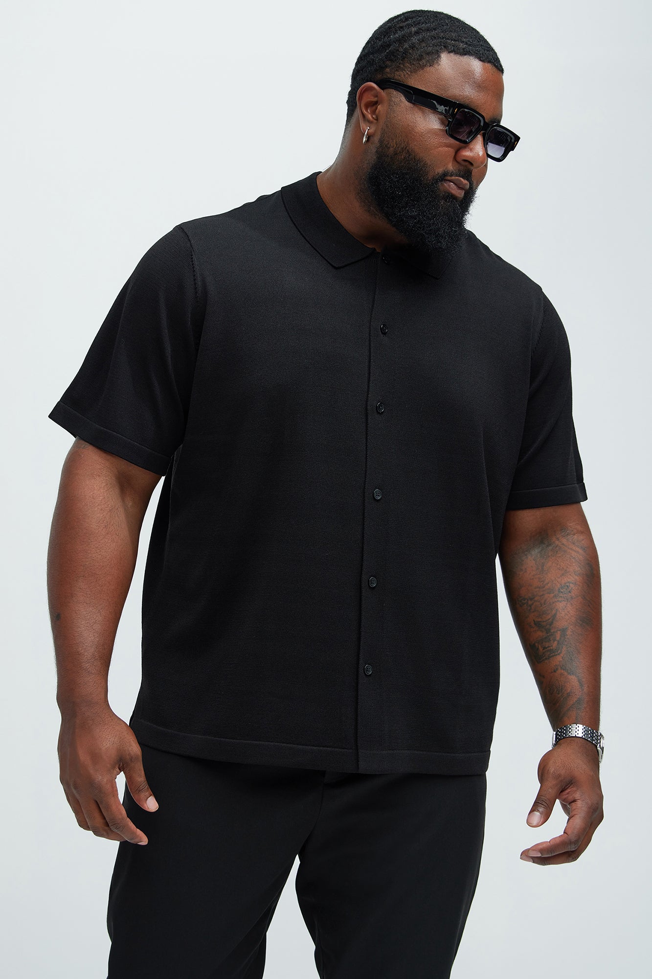 Baker Resort Knit Shirt - Black
