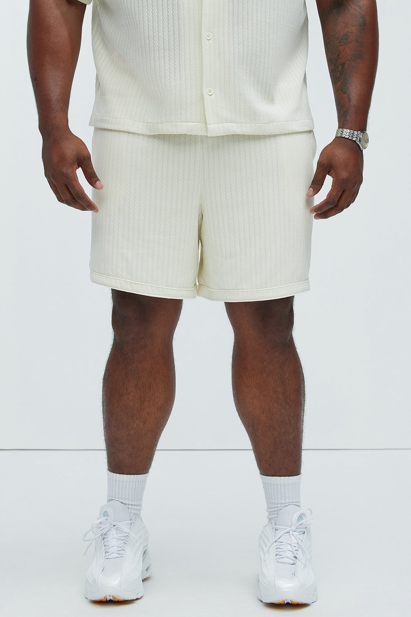 Easton Textured Shorts - Off White