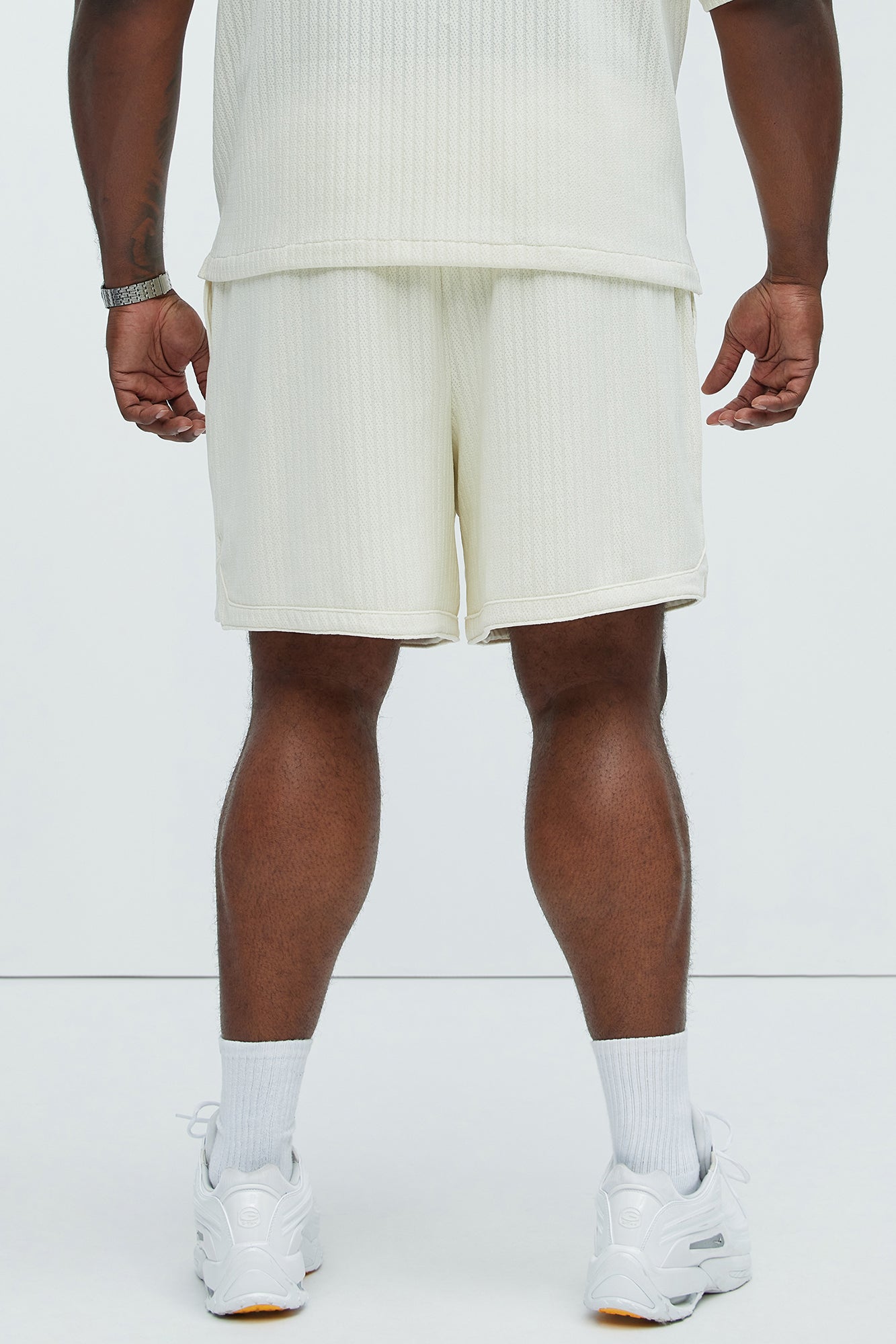 Easton Textured Shorts - Off White