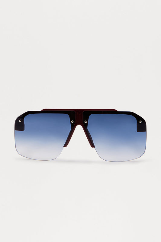 Cairns Shield Glasses - Burgundy/combo