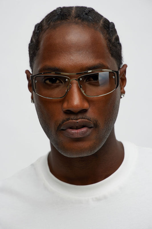 Squiggled Sunglasses - Clear