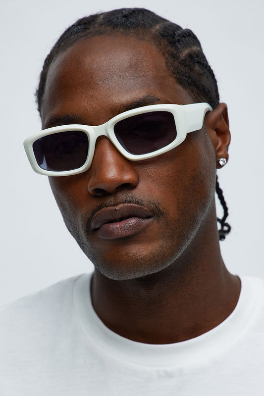 Puffed Up Sunglasses - White