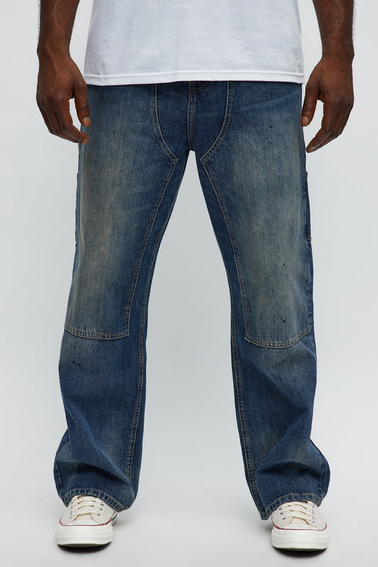 Righteous Carpenter Baggy Jeans - Dark Wash