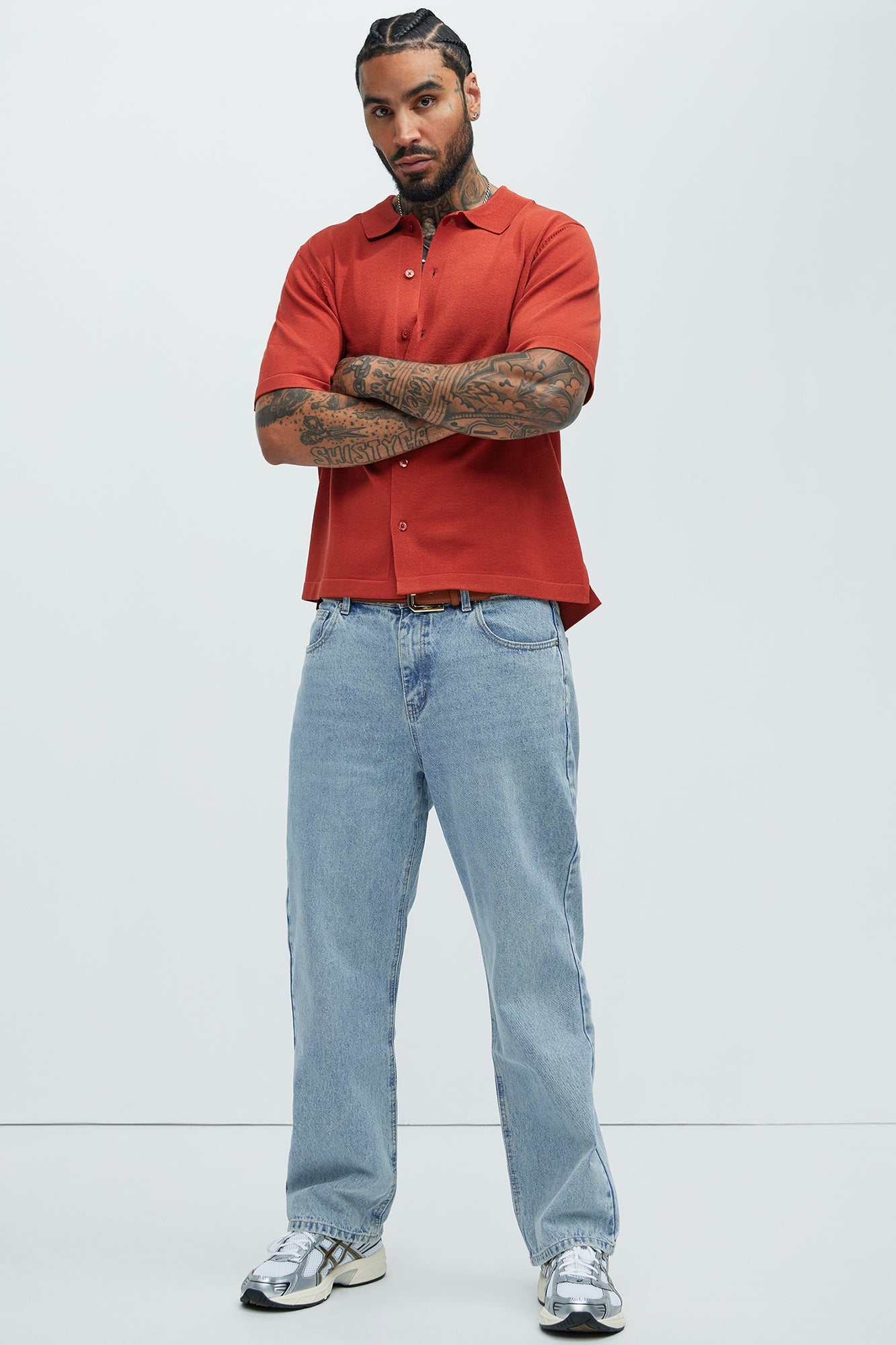 Dean Straight Jeans - Light Blue Wash