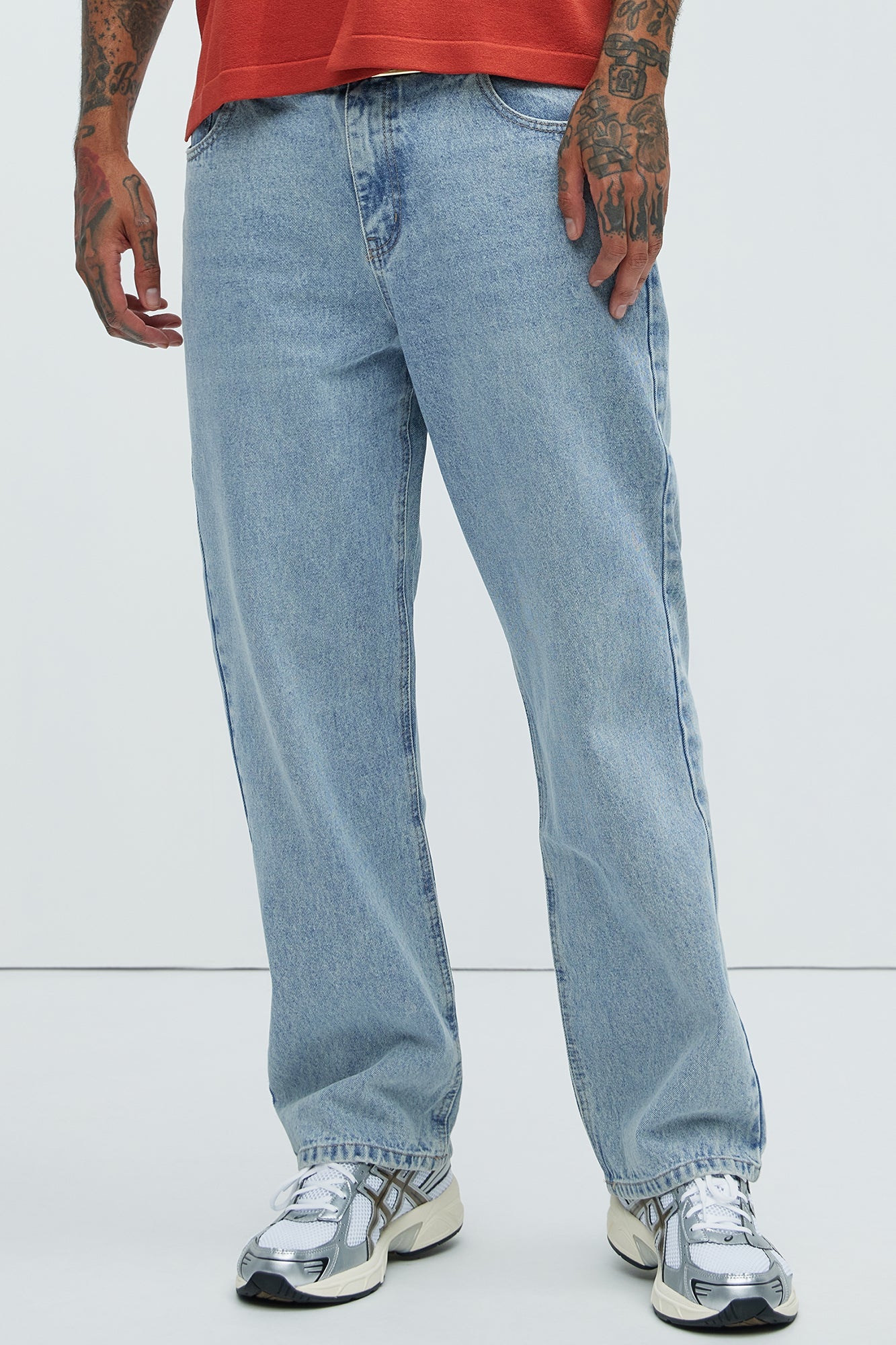 Dean Straight Jeans - Light Blue Wash