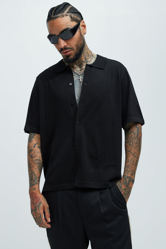 Baker Resort Knit Shirt - Black