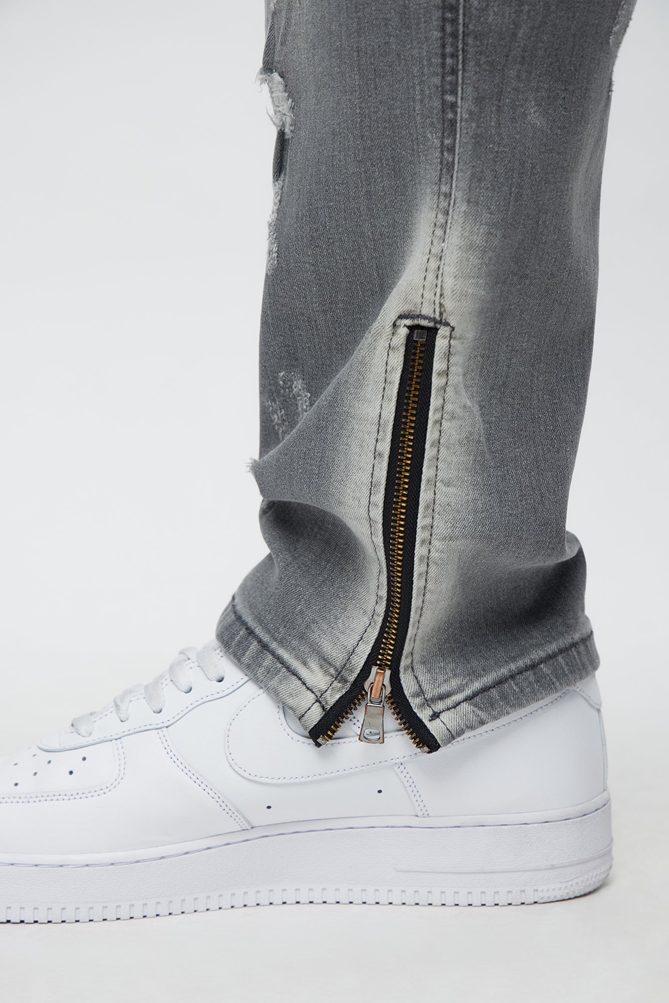 Stay Positive Skinny Jean - Grey