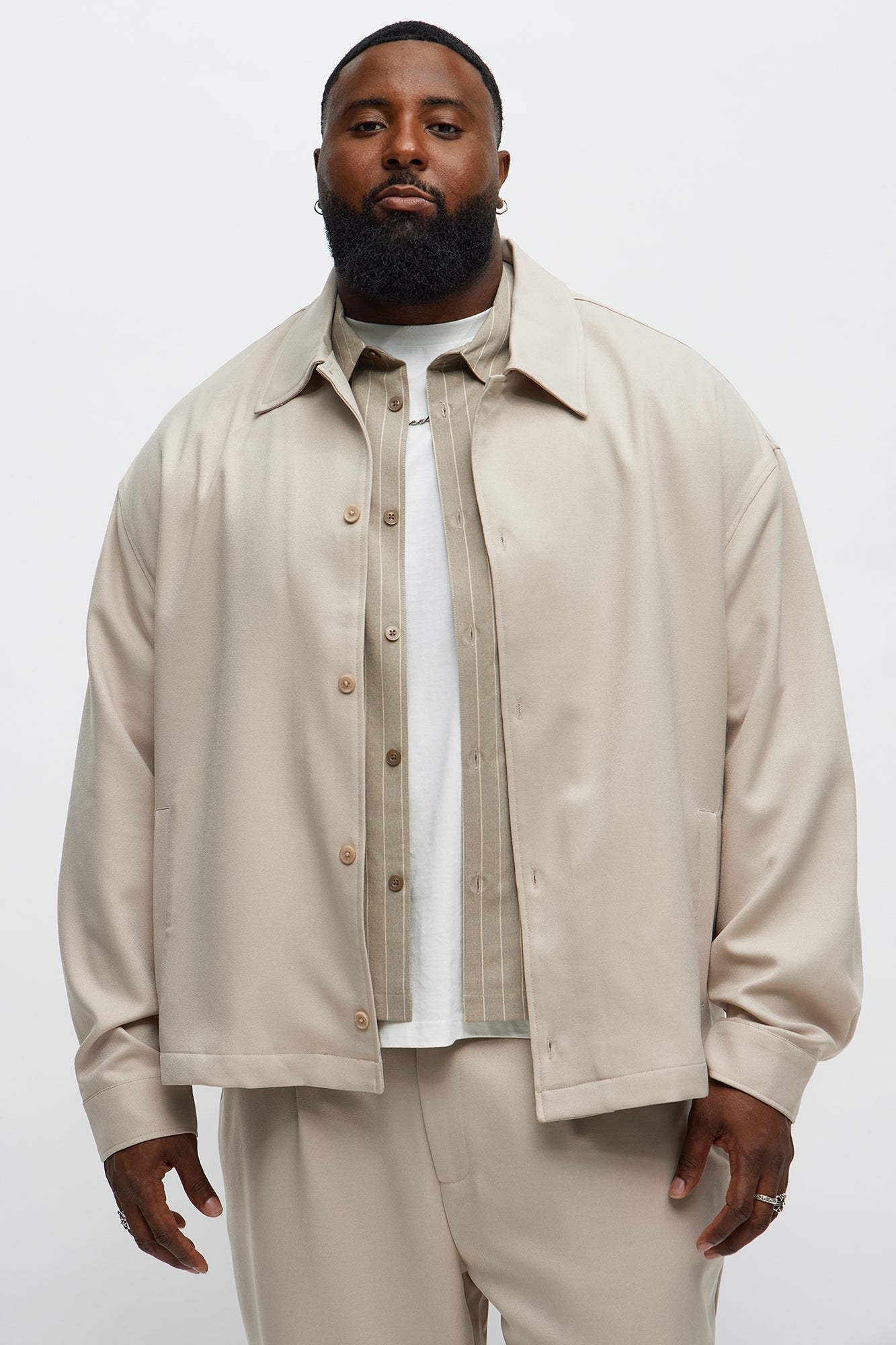 Relaxed Mara Overshirt - Tan