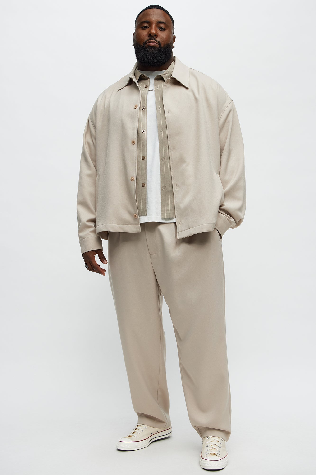 Relaxed Mara Overshirt - Tan