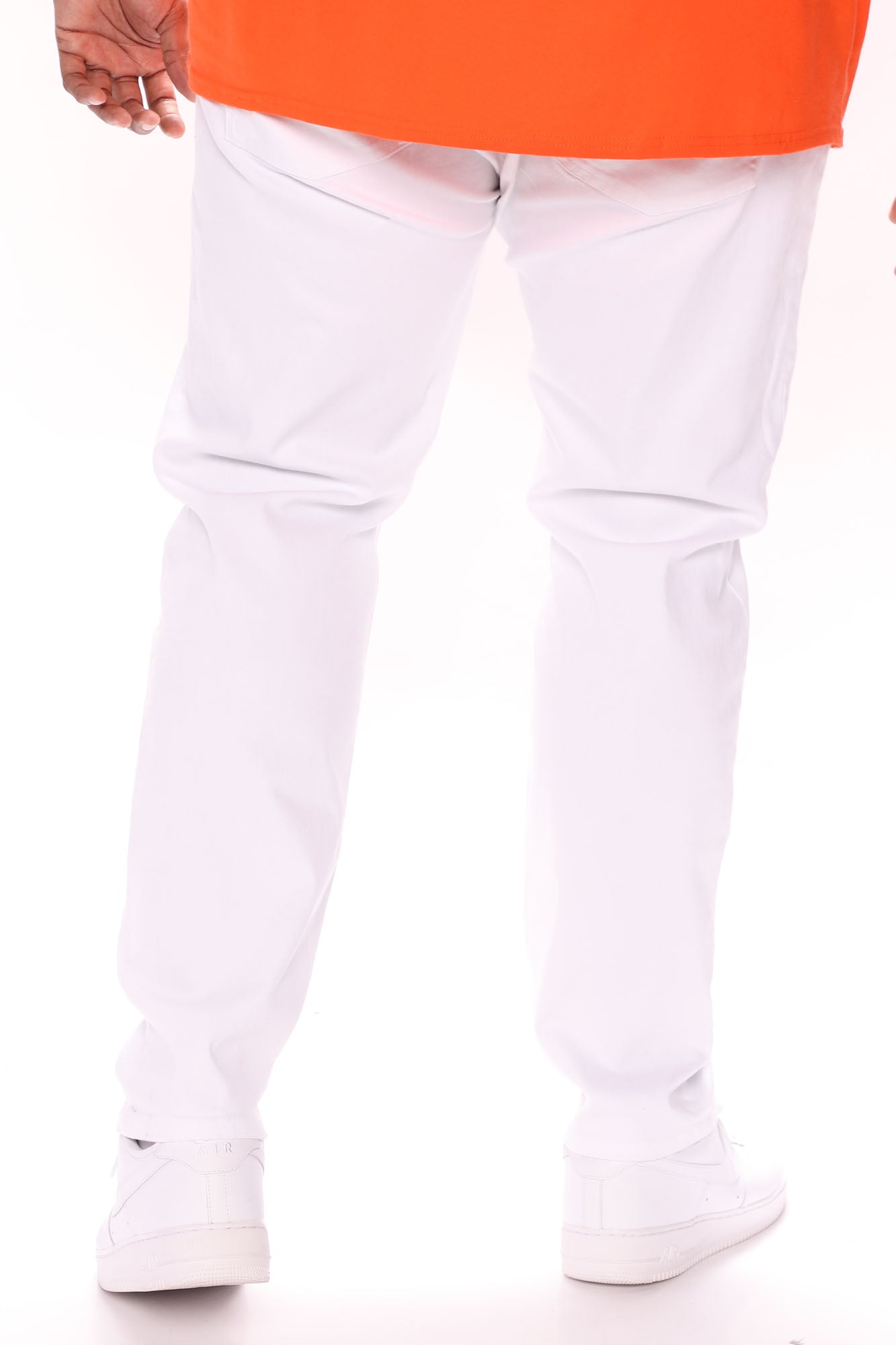 Mike Straight Taper Jeans - White