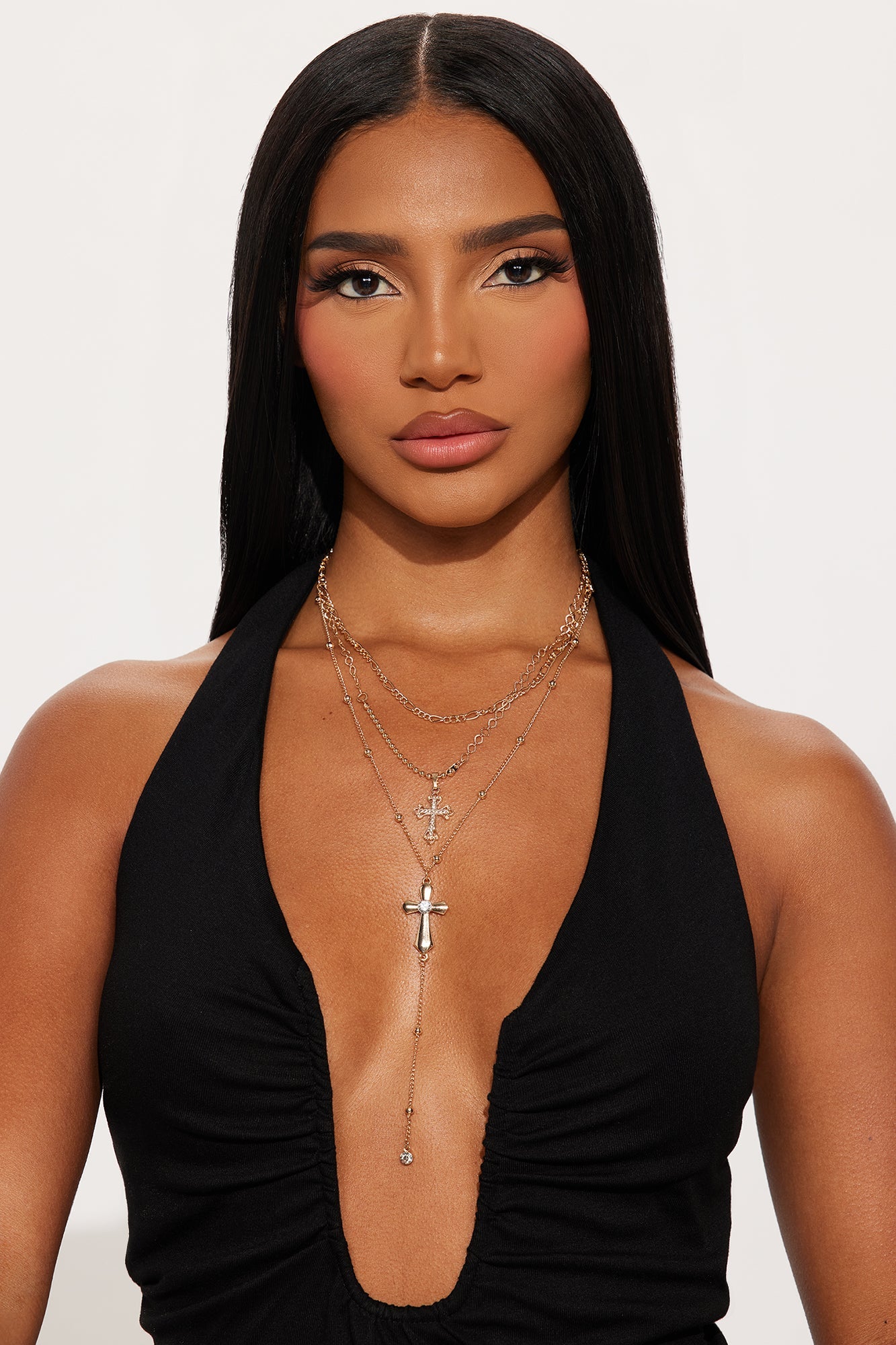 Lola Saint Layered Choker Necklace - Gold