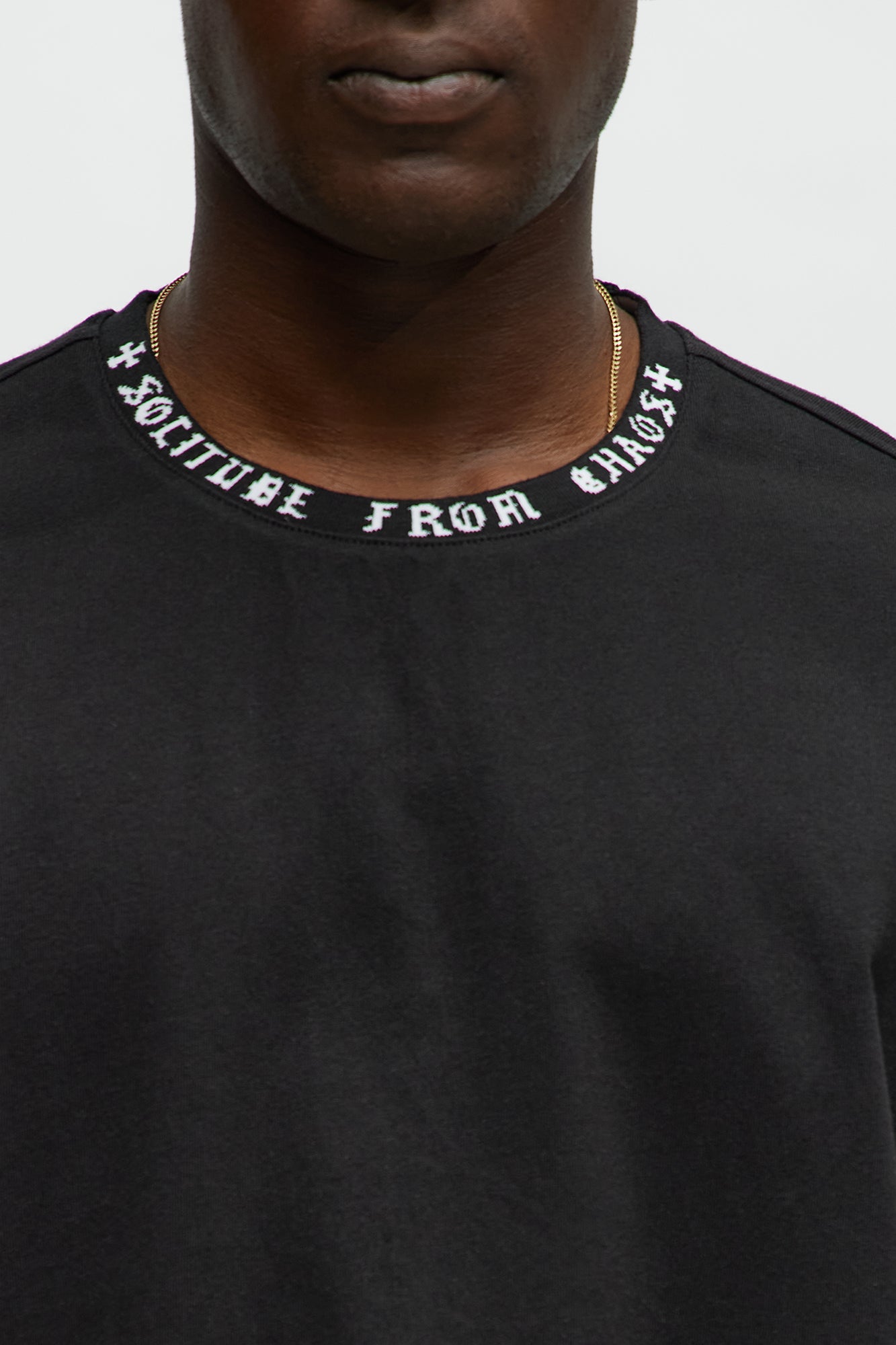 Short Sleeve Solitude From Chaos Tee - Black