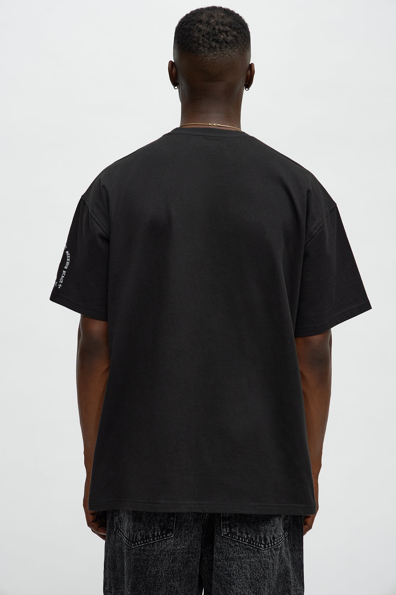 Short Sleeve Solitude From Chaos Tee - Black