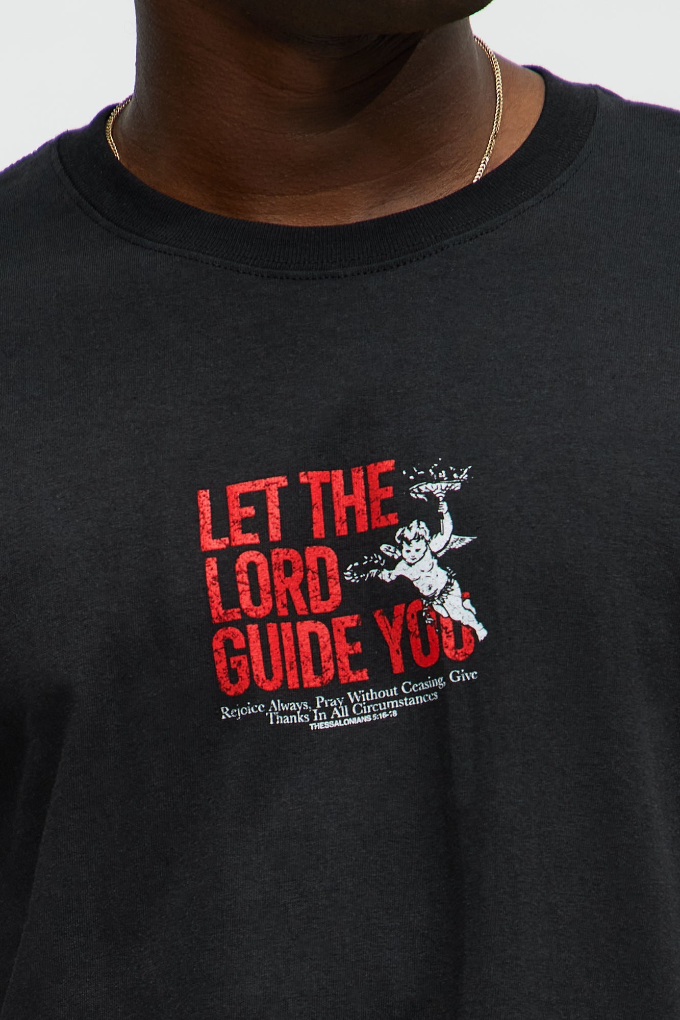Let The Lord Guide You Short Sleeve Tee - Black