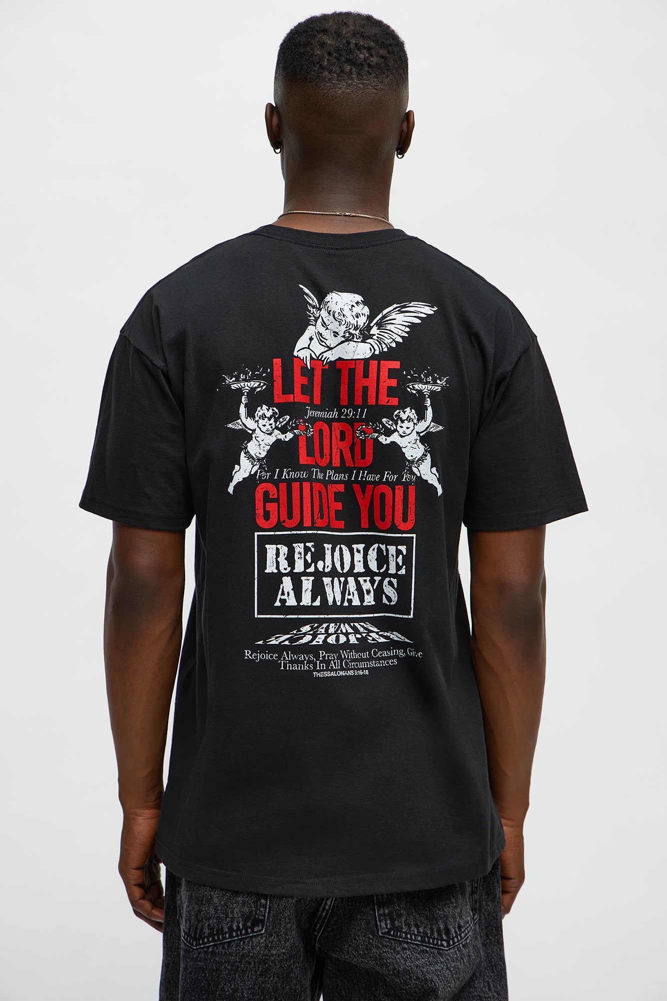 Let The Lord Guide You Short Sleeve Tee - Black