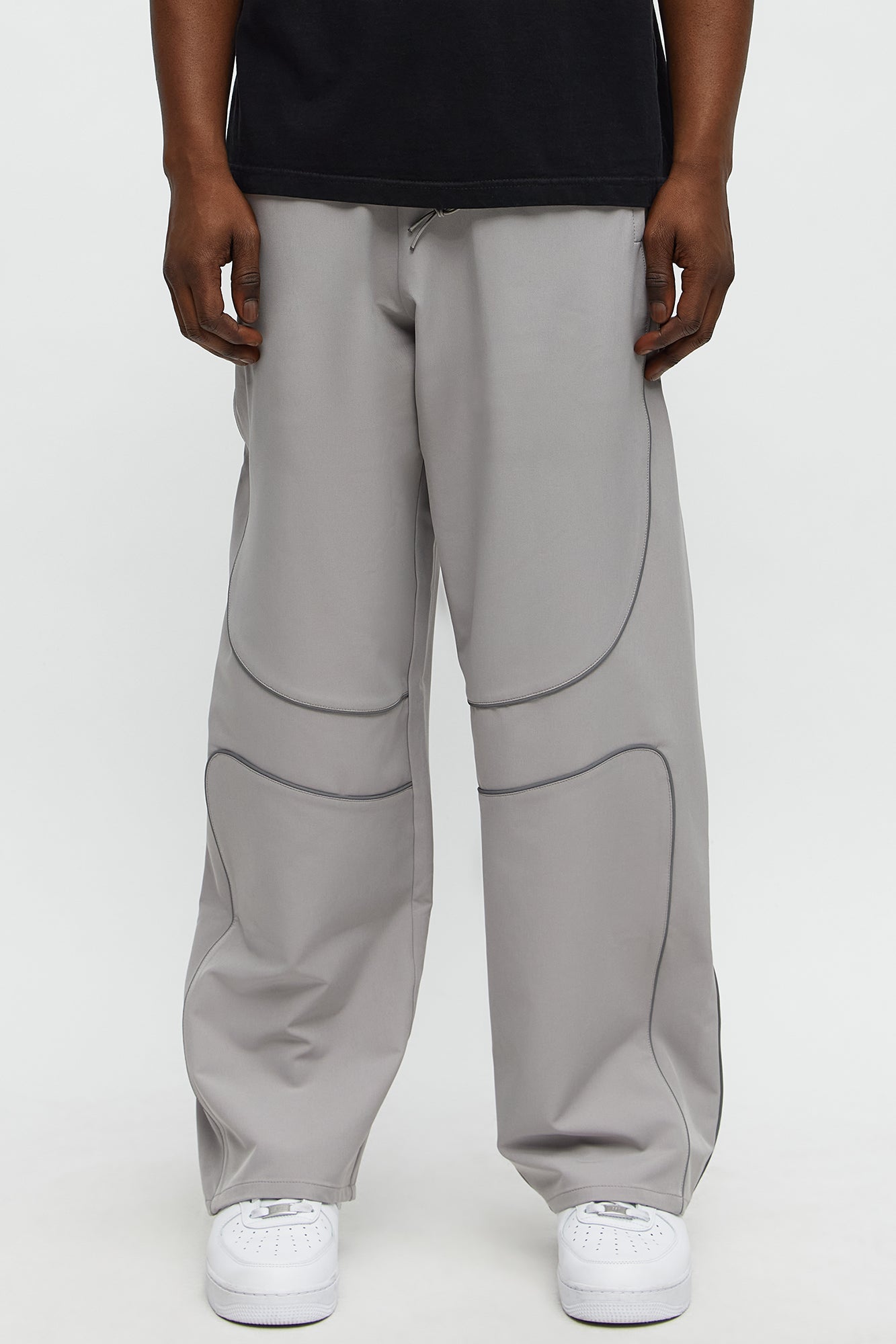 Baggy Calvin Reflective Pants - Grey