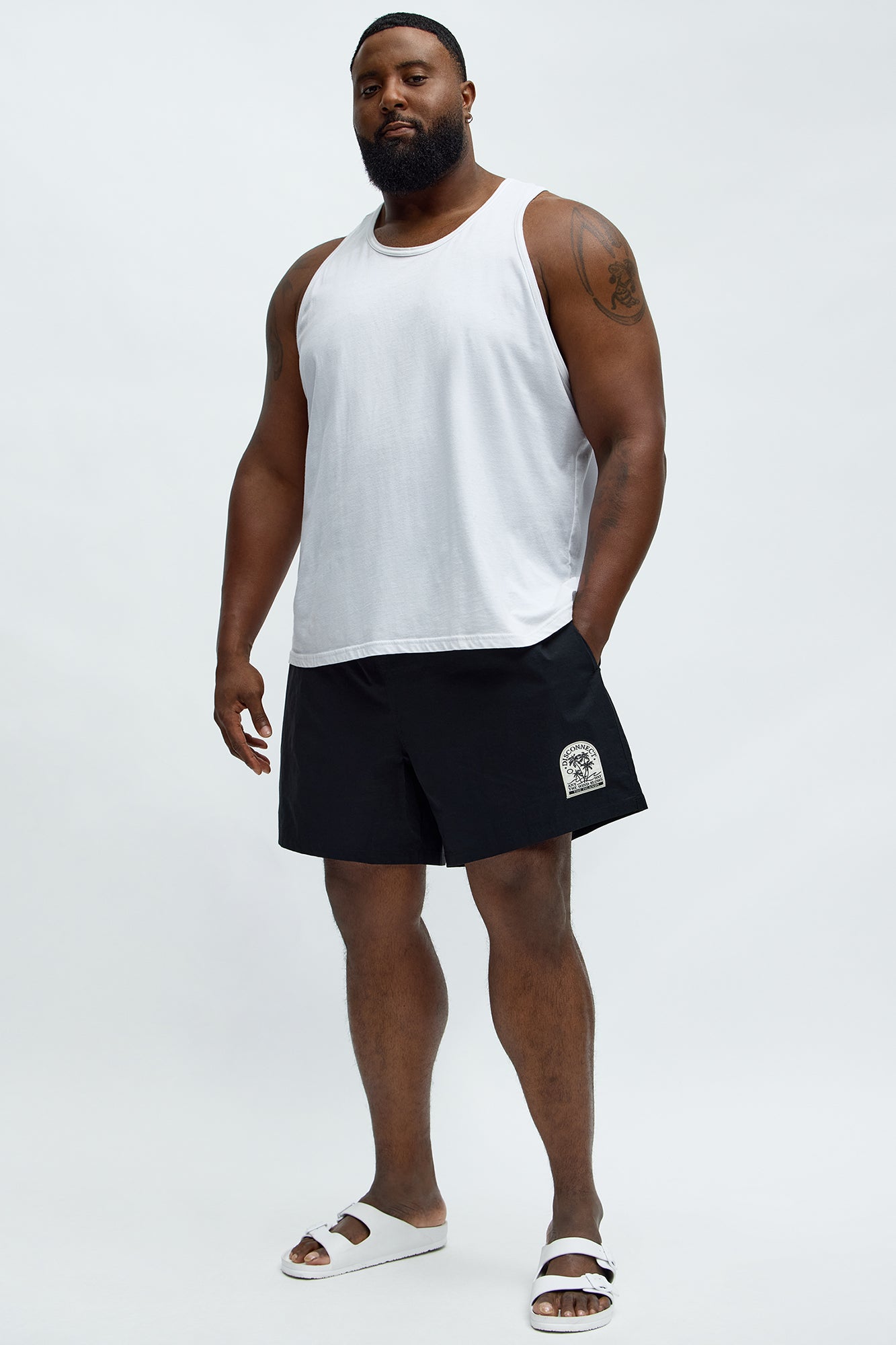 Tropical Disconnect Swim Classic Trunk - Black