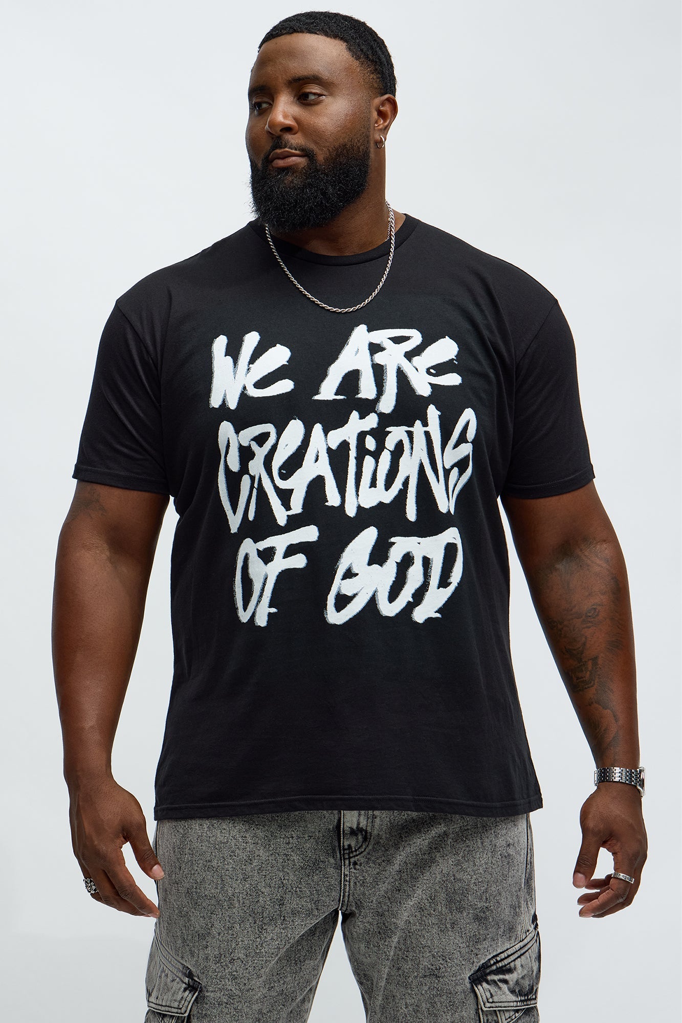 We Are Creations Of God Short Sleeve Tee - Black