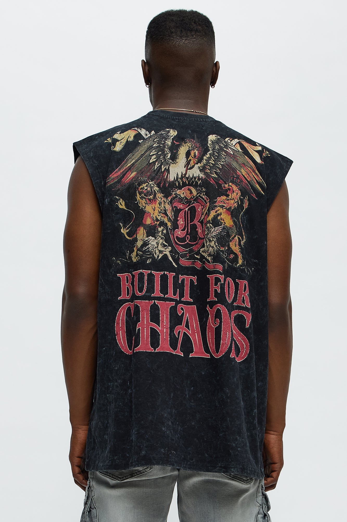 Built For Chaos Muscle Tee - Grey