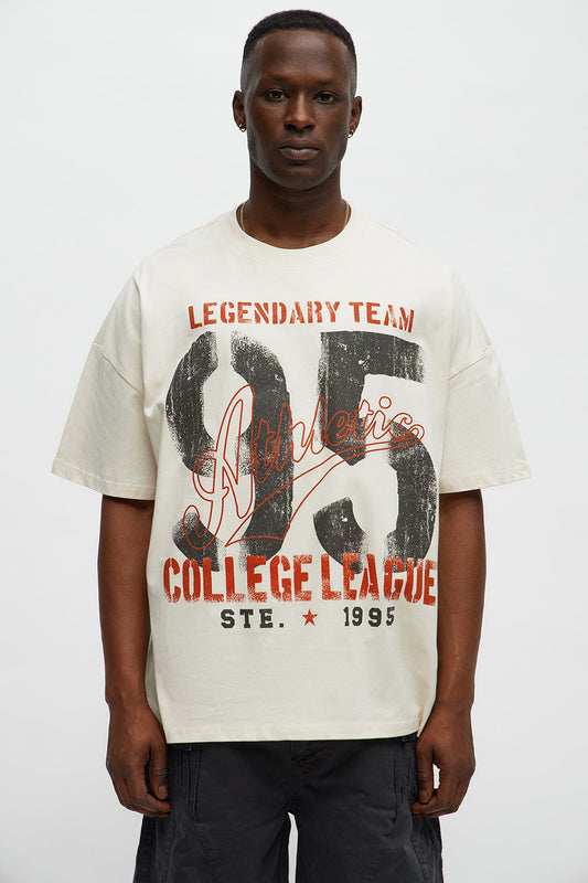 Legendary Team 95 Oversized Short Sleeve Tee - Off White
