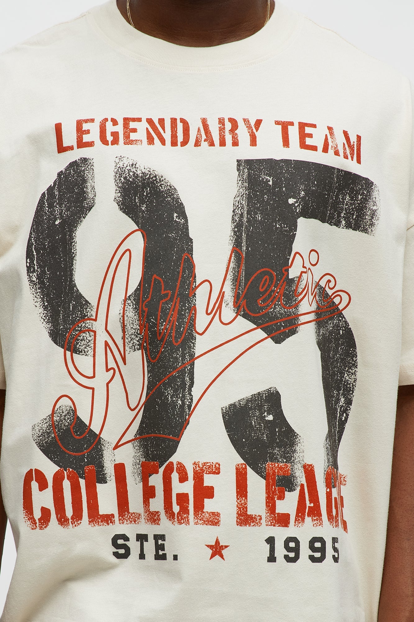 Legendary Team 95 Oversized Short Sleeve Tee - Off White
