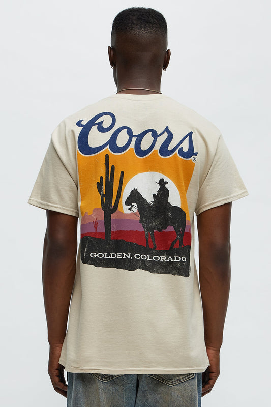 Coors Golden Colorado Short Sleeve Tee - Sand