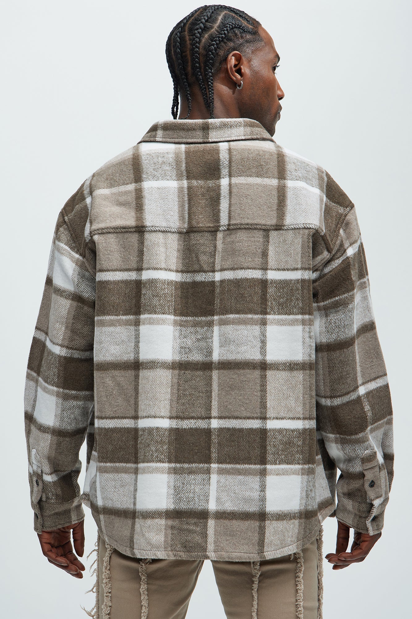 Wanted Plaid Shacket - Brown